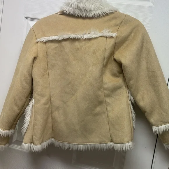 Gap suede and cotton girls size Medium/Large winter coat - Picture 3 of 3